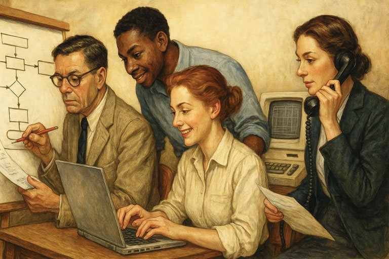 Methodology icons and automation workflows